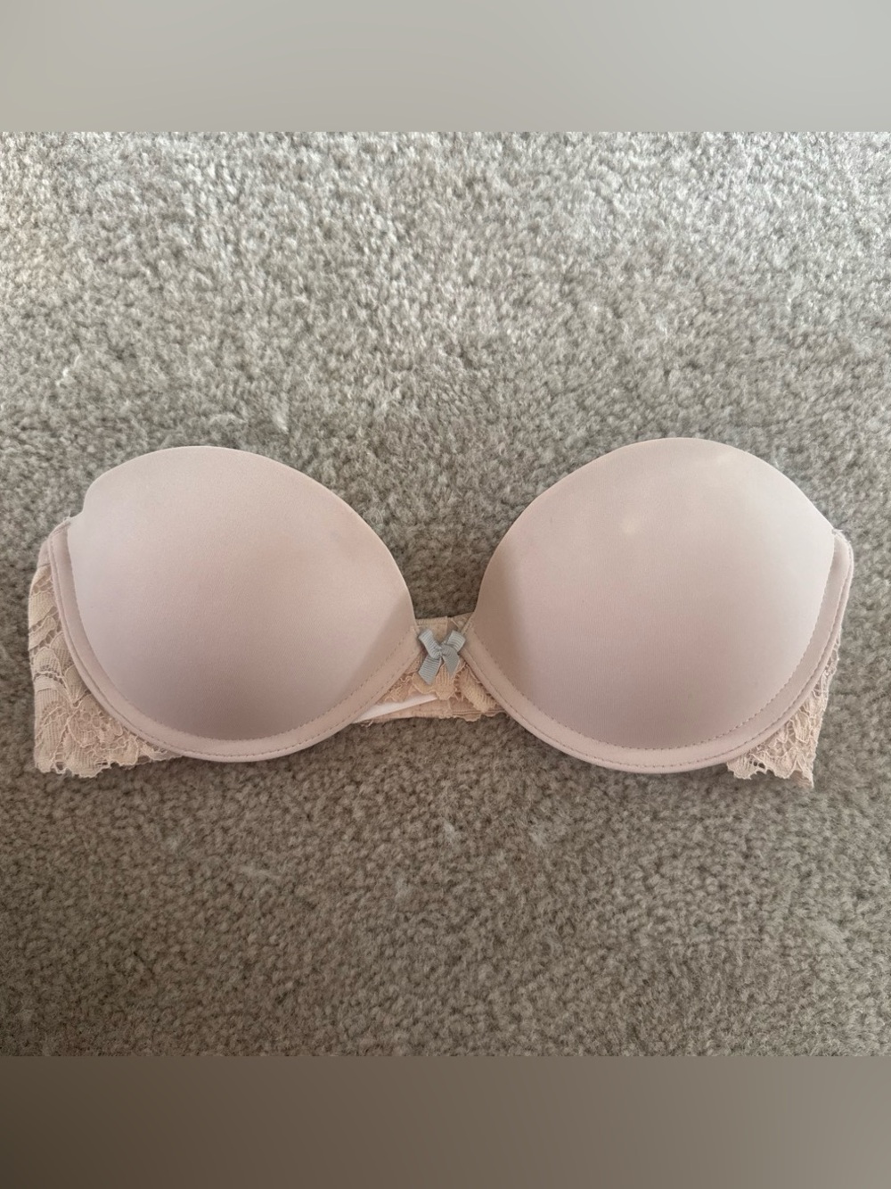Xhilaration Strapless Lace-Back Bandeau in Blush